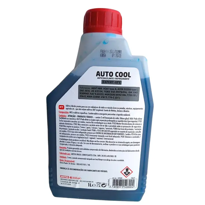 ADITIVO RADIADOR MOTUL AUTO COOL EXPERT PRONTO USO LONG LIFE 1L 109589