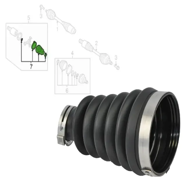 Kit Coifa Homocinética Lado Câmbio com Flange Audi Q7 Amarok Touareg 16V 32V