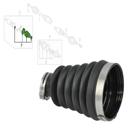 Kit Coifa Homocinética Lado Câmbio com Flange Audi Q7 Amarok Touareg 16V 32V