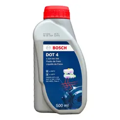 Fluido de Freio Bosch DOT 4 Sintético 500ml ABS Sistema Hidráulico - Unitário