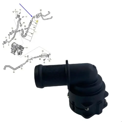 FLANGE LÍQUIDO DE REFRIGERAÇÃO AR QUENTE AUDI A3 Q3 TT VW GOLF JETTA PASSAT TIGUAN 1.4 1.8 2.0 16V TSI TFSI GTI GLI 2012 A 2025