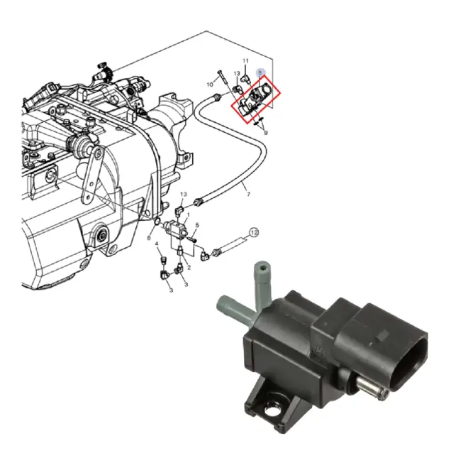 Válvula Solenoide da Turbina N75 12V Audi VW 2.0 16V TFSI - Unitário