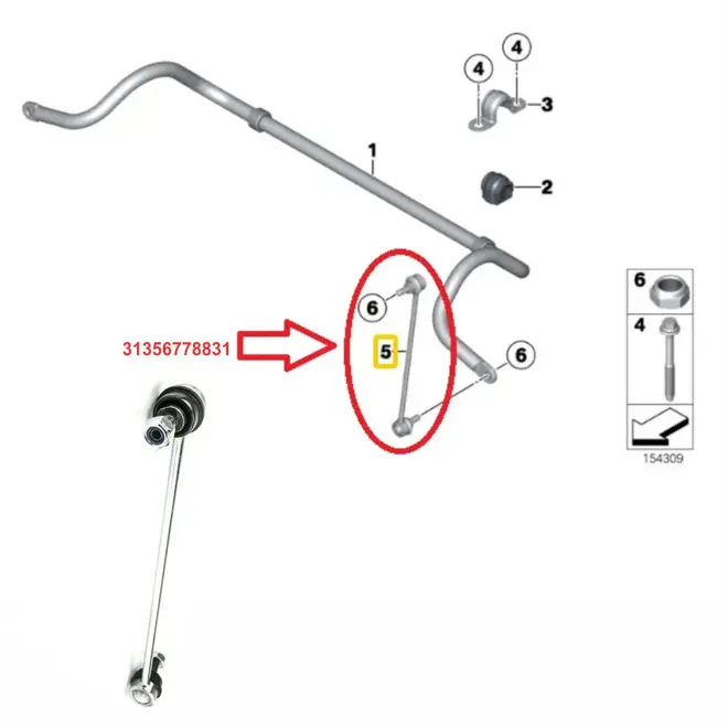 Bieleta Dianteira Mini Cooper R55 R56 R57 R58 1.6 299mm