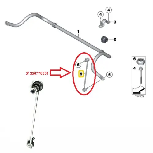 Bieleta Dianteira Mini Cooper R55 R56 R57 R58 1.6 299mm