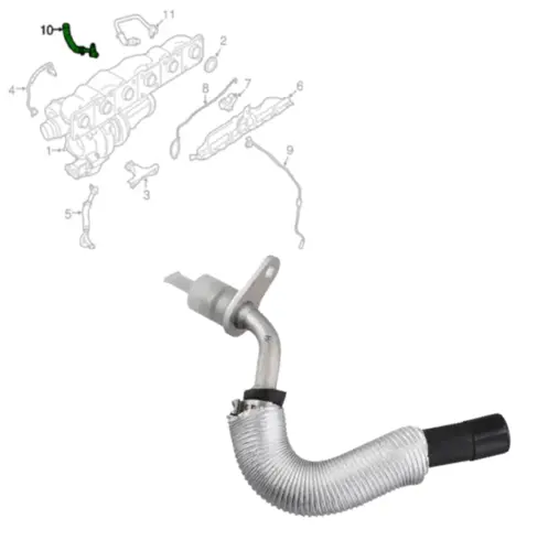 Mangueira Entrada Água Turbina BMW N55 3.0 24V 135i M135i 335i