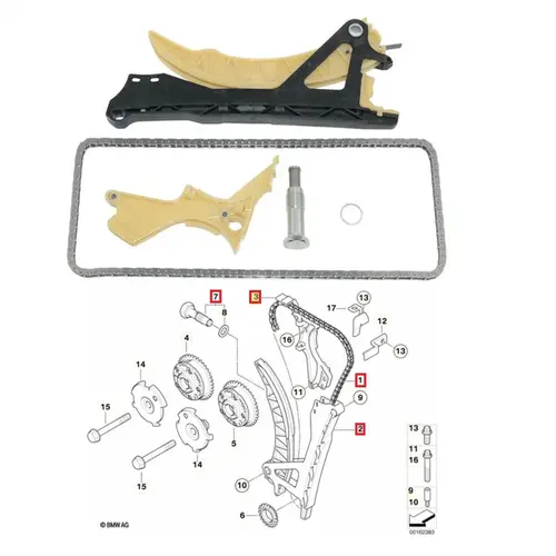 Kit Corrente Distribuição Superior BMW N46B20 118i 120i 320i X1