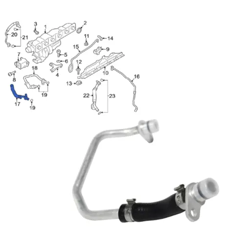 Mangueira Água Turbina BMW N55 X3 X4 X5 X6 Refrigeração