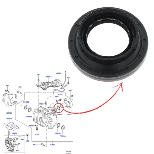 RETENTOR FLANGE DIFERENCIAL DIANTEIRO LAND ROVER EVOQUE FREELANDER 2 VOLVO S60 S80 V60 XC60 XC70 AWF21 - 6 MARCHAS 2007 A 2016