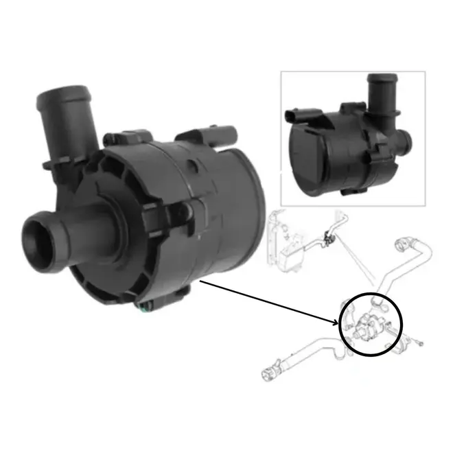 BOMBA D'ÁGUA AUXILIAR ELÉTRICA LAND ROVER JAGUAR 2.0 DISCOVERY SPORT EVOQUE VELAR XF XE 2011 A 2025 LR049317