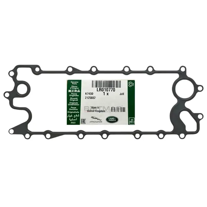 JUNTA TROCADOR CALOR ÓLEO MOTOR CHAPA LAND ROVER DISCOVERY 4 NEW DISCOVERY 5 RANGE ROVER SPORT VELAR VOGUE JAGUAR F-PACE F-TYPE XE XF XJ XK 3.0 24V SCV6 5.0 32V SCV8 2009 A 2023 LR010770