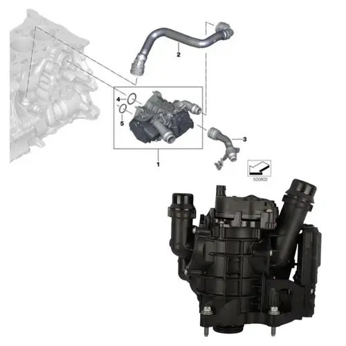 VÁLVULA TERMOSTÁTICA MOTOR BMW 320I 330I 420I X3 Z4 2.0 2017 A 2025