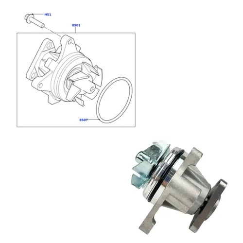 BOMBA AGUA LAND ROVER/VOLVO/JAGUAR 2.0 16V SI4/TI4/T5 2006 A 2025 LR053310/SKU4979