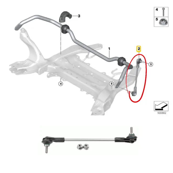 BIELETA DIAN BMW/MINI F40/F44/F45/F46/F39/F48/F54/F60 1.5 12V/2.0 16V TURBO 2014 A 2023 31