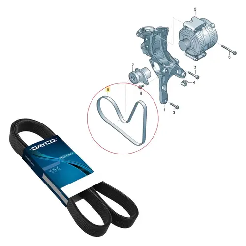 COR POLY V ALT AUDI/VW A4/A5/Q3/S3/JETTA/TIGUAN 2.0 16V TFSI/TSI 2009 A 2022 06J260849F
