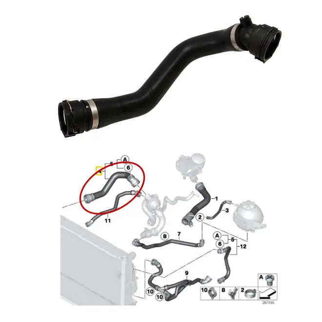 MANG INF RADIADOR BMW 2.0 16V N20 2013 A 2018 17127596838/SKU3069