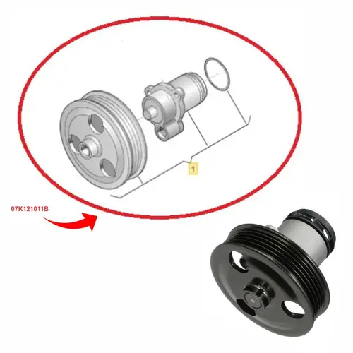 BOMBA ÁGUA MOTOR VOLKSWAGEN JETTA JETTA VARIANT 2.5 20V 2007 A 2011