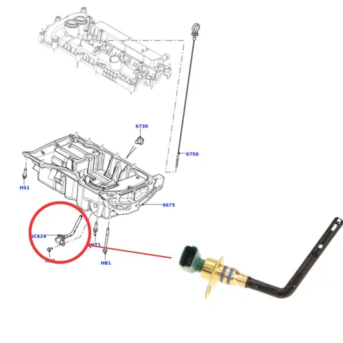 SENSOR NÍVEL ÓLEO LAND ROVER DISCOVERY SPORT EVOQUE FREELANDER VOLVO XC60 2.0 2012 A 2017