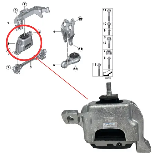 COXIM MOTOR DIR MINI 1.6 16V 2006 A 2016 22116778645/SKU4915