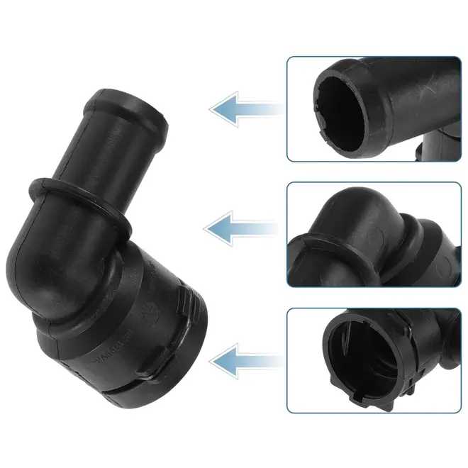 FLANGE CONEXÃO RADIADOR BOMBA ÁGUA AUDI A3 A4 A5 A6 Q3 Q5 VW GOLF TIGUAN 2007 A 2025 1K0122291J