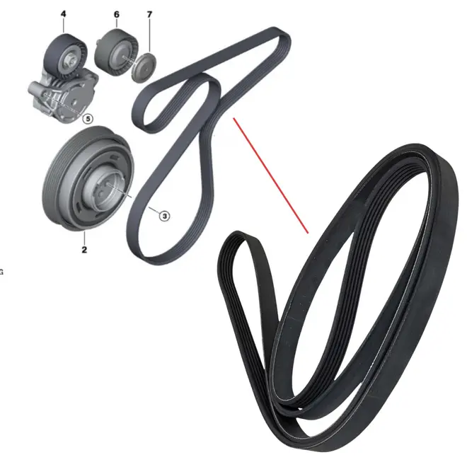 CORREIA POLY V BMW 2.0 16V B48 11288573253/SKU2534