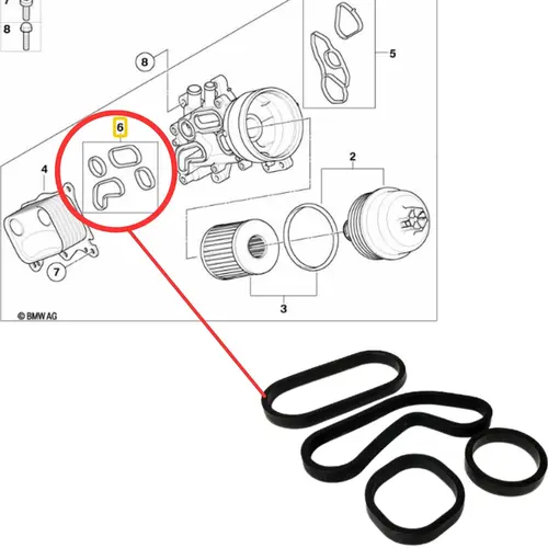 KIT JUNTA TROCADOR CALOR MOTOR MINI COUNTRYMAN/COUPÃ‰/CABRIOLET/PACEMAN/ROADSTER 1.6 16V 2