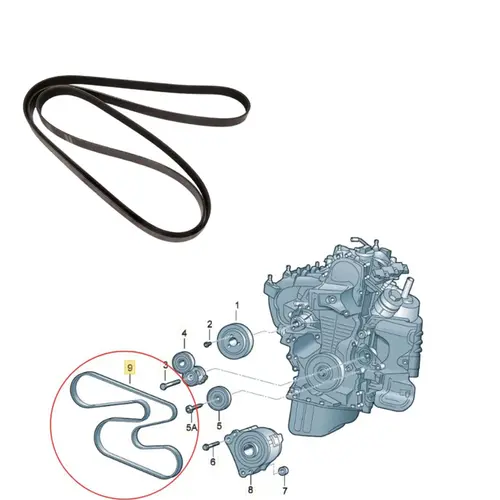 CORREIA POLY V AUDI/VW 1.6/2.0 TURBO 1997 A 2011 06A145933D/SKU3113
