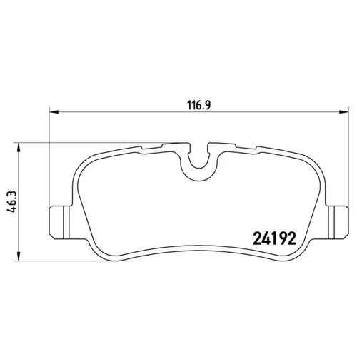 JG PASTILHA FREIO TRAS LAND ROVER 2.7/3.0 24V TDV6/4.0 12V V6/ 4.2/4.4 32V V8/ 3.6 32V TDV