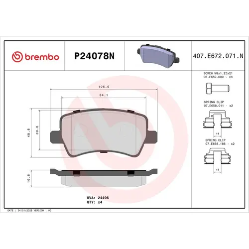 JG PASTILHA TRAS CERAMICA FREELANDER 2/EVOQUE/DISCOVERY SPORT/S60/S80/XC60/XC90 2003 A 202