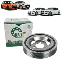 POLIA VIRABREQUIM  BMW/MINI 116/118/316/COOPER 1.6 16V 2007 A 2015 11237622909/SKU1593