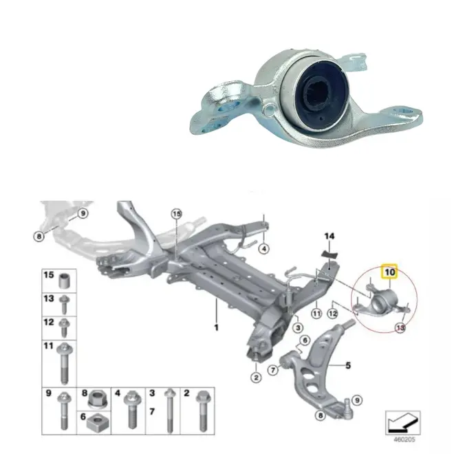 BUCHA BANDEJA DIAN DIR BMW/MINI 220I/225I/X1/X2/COOPER S 2.0 16V B48 2014 A 2019 311268743