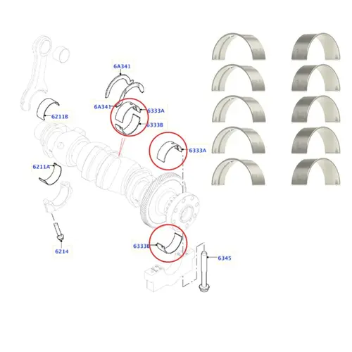 JG BRONZINA MANCAL 050 LAND ROVER 2.0 16V TD4 204DTD 180CV 2015 A 2022  37052620/SKU4683