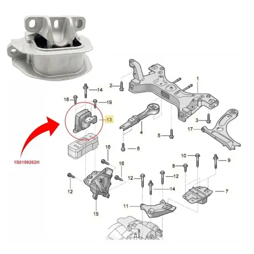 COXIM CAMBIO VW 1.0 12V TSI UP! 1S0199262H/SKU3291