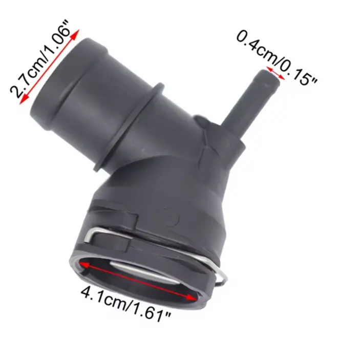 CONEXAO FLANGE MANGUEIRA RADIADOR AUDI A3 TT VW JETTA PASSAT CC TIGUAN FUSCA 2.0 16V TFSI TSI 2008 A 2017 3C0122291