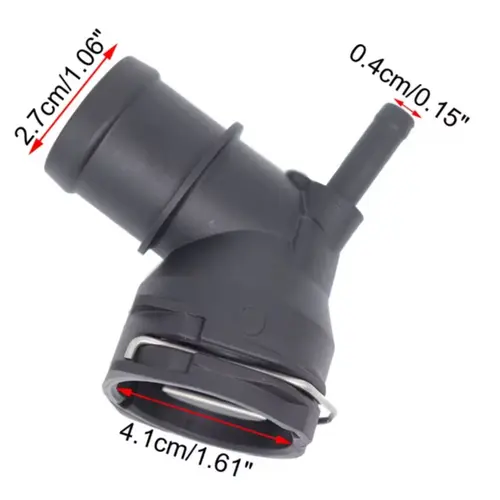 CONEXAO FLANGE MANGUEIRA RADIADOR AUDI A3 TT VW JETTA PASSAT CC TIGUAN FUSCA 2.0 16V TFSI TSI 2008 A 2017 3C0122291