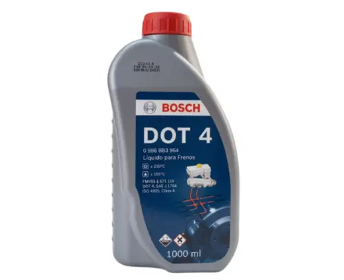 FLUIDO DE FREIO BOSCH DOT 4 SINTÉTICO 1000 ML 1 LITRO