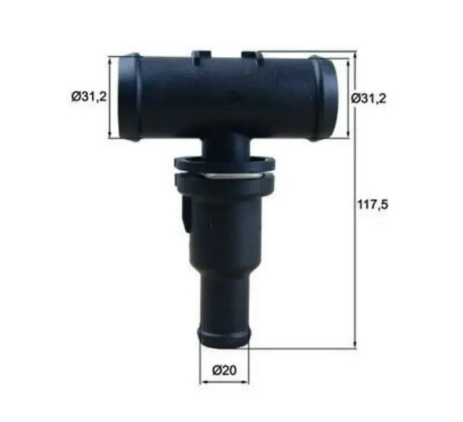 CONEXÃO FLANGE ÁGUA JETTA FUSCA 2.0 16V TSI 2011 A 2016 1K0121087R