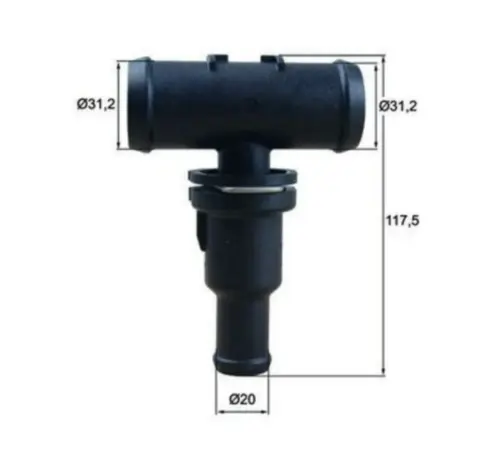 CONEXÃO FLANGE ÁGUA JETTA FUSCA 2.0 16V TSI 2011 A 2016 1K0121087R