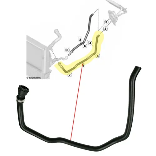 MANGUEIRA ENTRADA DO AR QUENTE BMW 120I 125I 220I 225I 320I 328I 420I 428I 2.0 16V N20 2012 A 2018