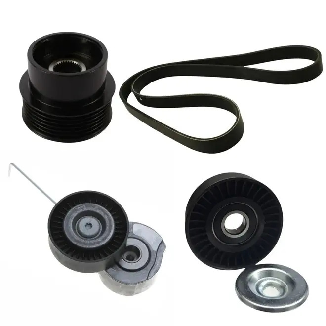 KIT CORREIA ALTERNADOR/TENSOR/GUIA/RODA LIVRE LAND ROVER/VOLVO FREELANDER 2/S60/S80/V60/XC60/XC90 3.0 24V T6/3.2 24V I6 2007 A 2015