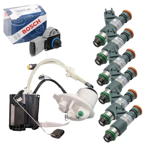 KIT ALIMENTAÇÃO E INJEÇÃO BOMBA DE TANQUE, SENSOR BOSCH E 6 BICOS FREELANDER 2 3.2 2007 A 2011