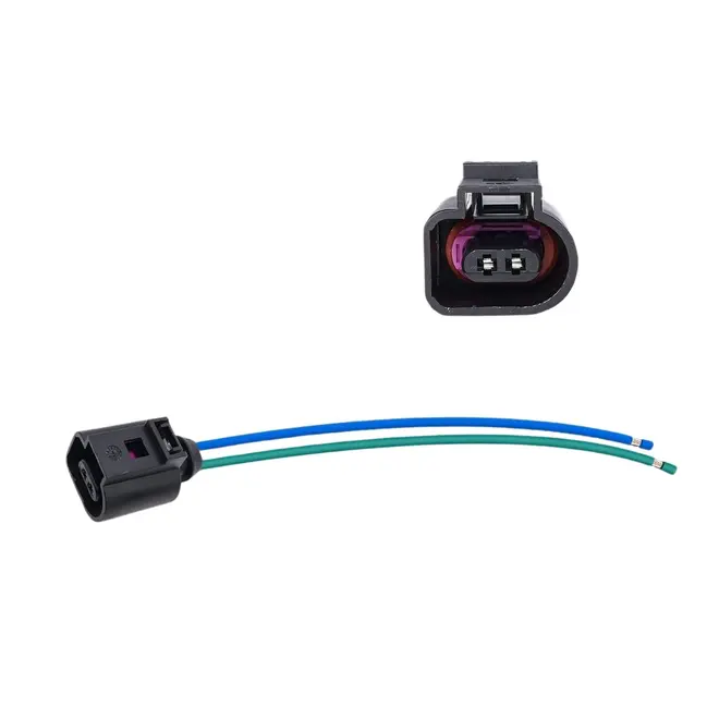 KIT SENSOR DE TEMPERATURA EXTERNA AMBIENTE + CHICOTE PLUG CONECTOR AUDI E VW