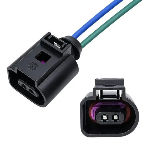 KIT SENSOR DE TEMPERATURA EXTERNA AMBIENTE + CHICOTE PLUG CONECTOR AUDI E VW