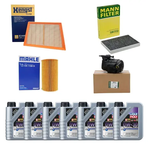 KIT REVISÃO LAND ROVER EVOQUE, DISCOVERY SPORT E JAGUAR 2.0 DIESEL - 7L ÓLEO + 4 FILTROS 2015 A 2021