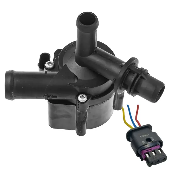 KIT BOMBA DE ÁGUA AUXILIAR ELÉTRICA 3 PINOS + CONECTOR BMW 116I  118I 316I 1.6 16V N13 2012 A 2015