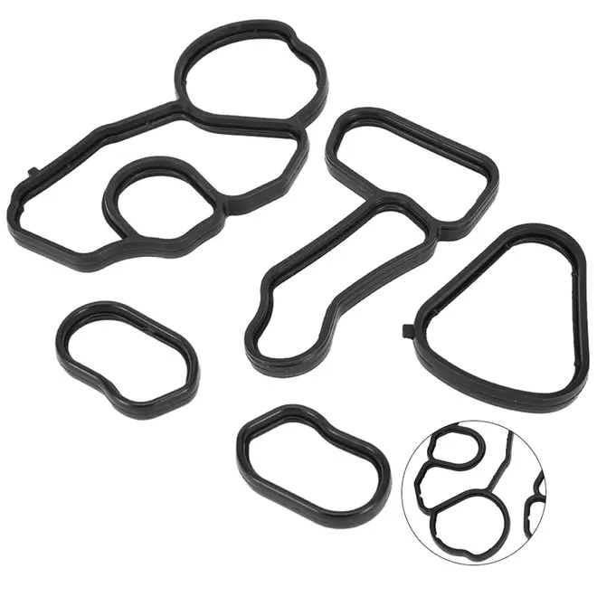 KIT JUNTAS VEDAÇÃO SUPORTE FILTRO DE ÓLEO E TROCADOR DE CALOR BMW 116I 118I 316I 1.6 16V N13 2012 A 2015