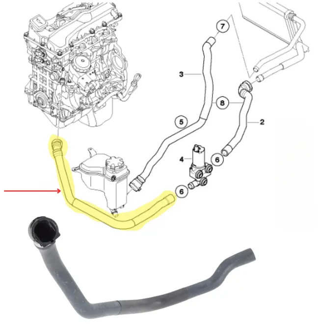 MANG AR QUENTE/SUPORTE FILTRO OLEO BMW 2.0 16V N46 2007 A 2014 64216928590/SKU3507