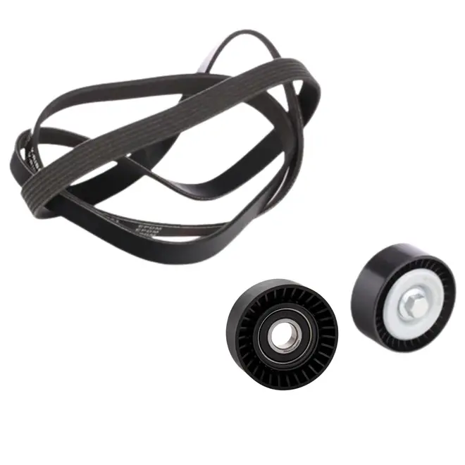 KIT CORREIA DO ALTERNADOR POLY-V COM POLIA GUIA E TENSORA BMW 118I 120I 318I 320I X1 N46 2007 A 2014