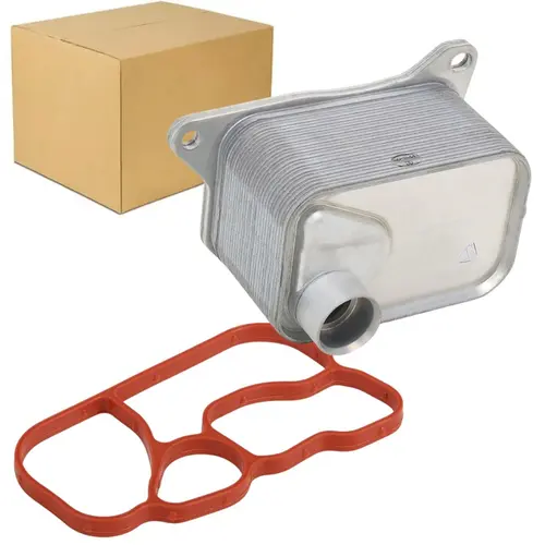 RADIADOR ÓLEO TROCADOR DE CALOR COM JUNTA AUDI A1 A3 A4 A5 A6 A7 Q3 Q5 TT VW GOLF JETTA PASSAT TIGUAN PORSCHE MACAN 1.8 2.0 16V TFSI TSI 2013 A 2024