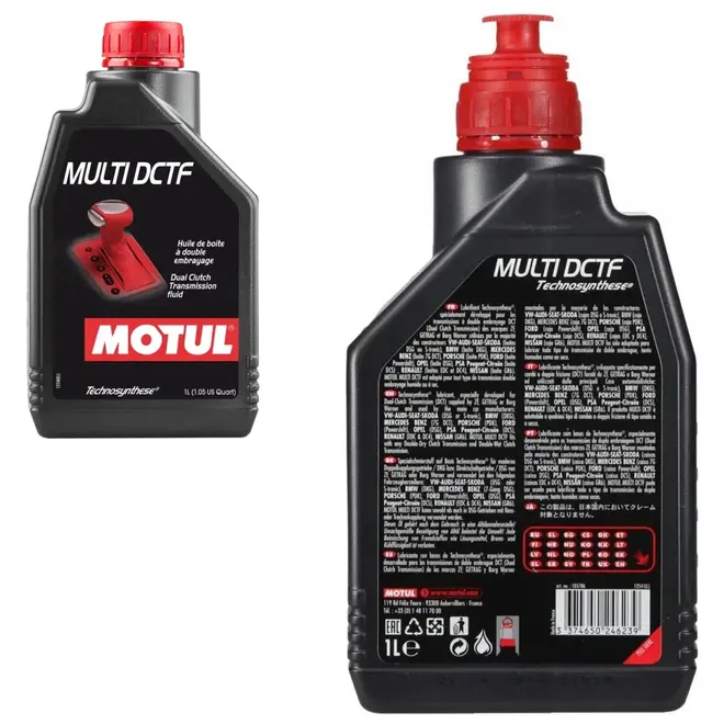 ÓLEO CÂMBIO DUPLA EMBREAGEM MOTUL MULTI DSG S-TRONIC DCTF 1L 105786