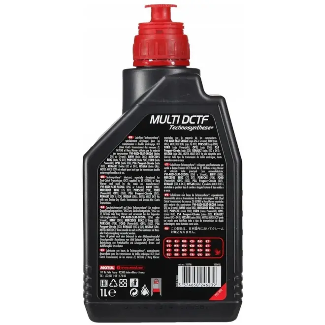 ÓLEO CÂMBIO DUPLA EMBREAGEM MOTUL MULTI DSG S-TRONIC DCTF 1L 105786